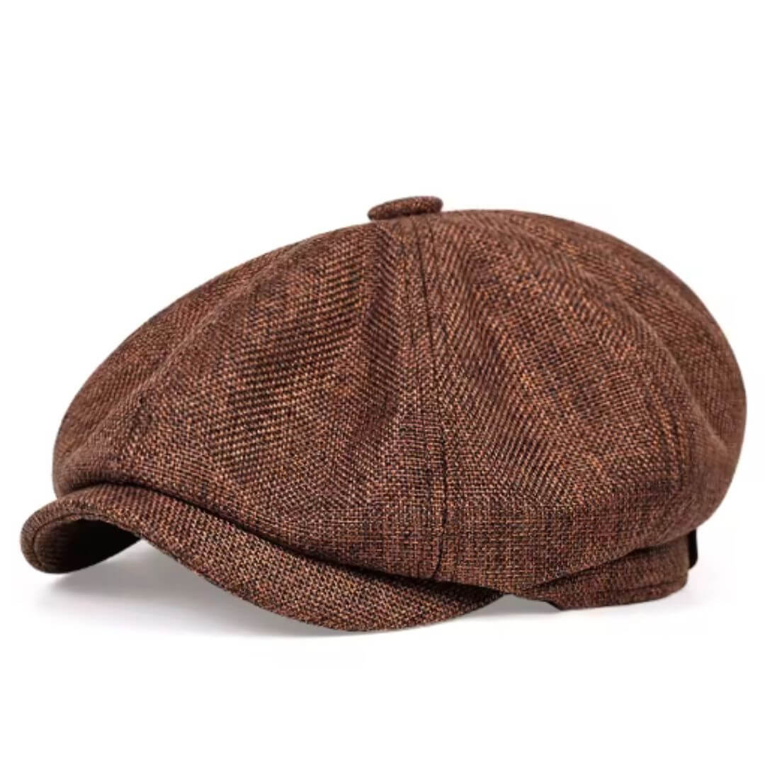 Gaspard – Casquette newsboy en tweed