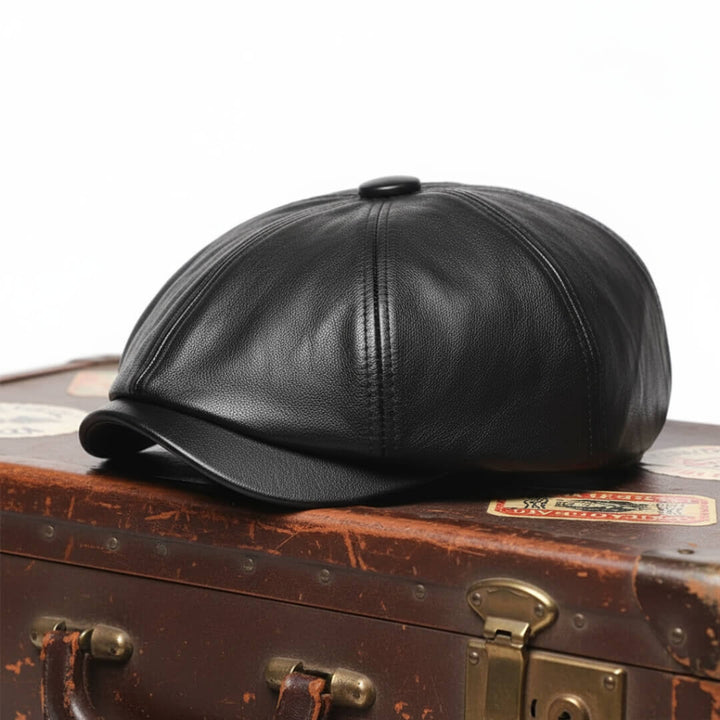 Léon – Casquette plate en cuir