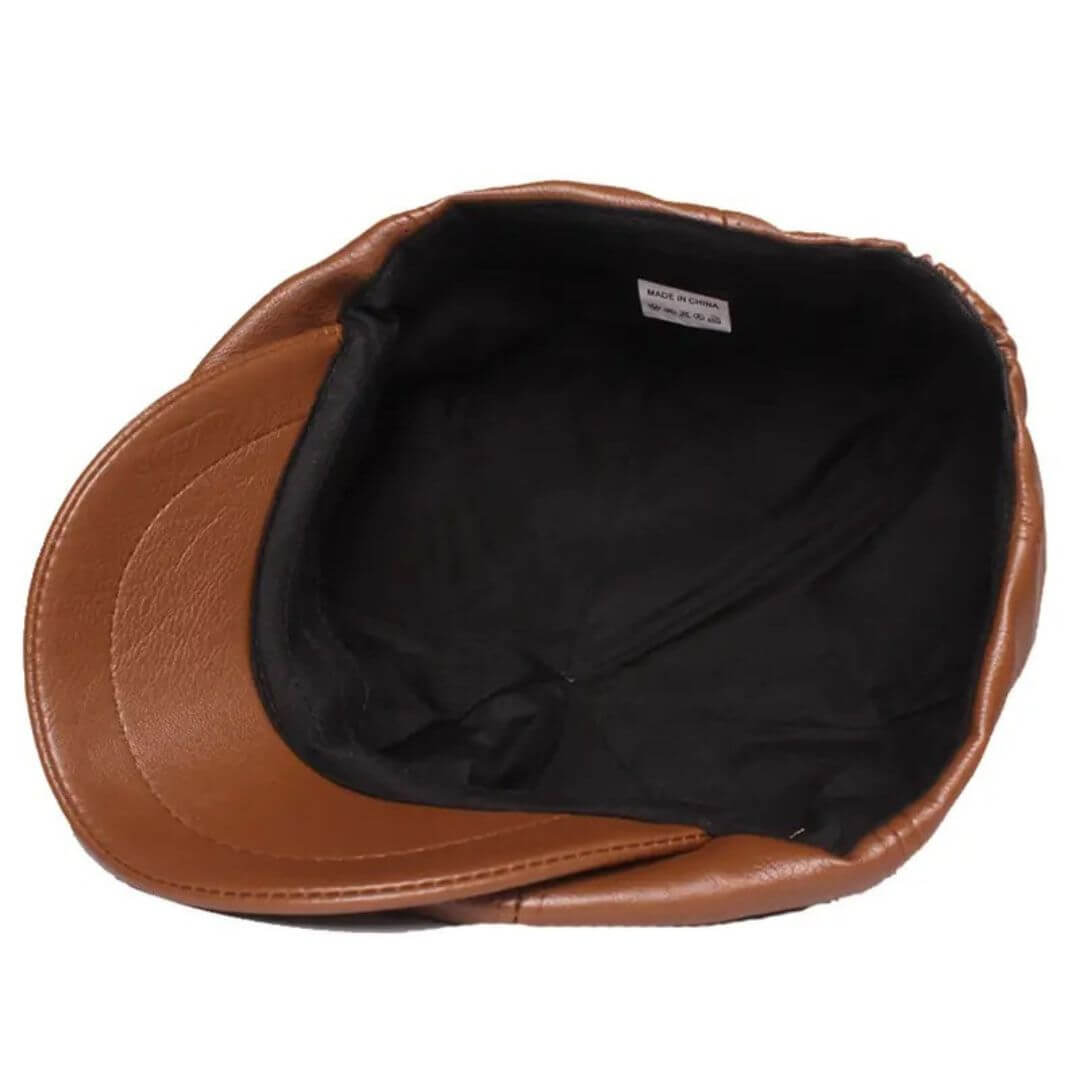 Léon – Casquette plate en cuir