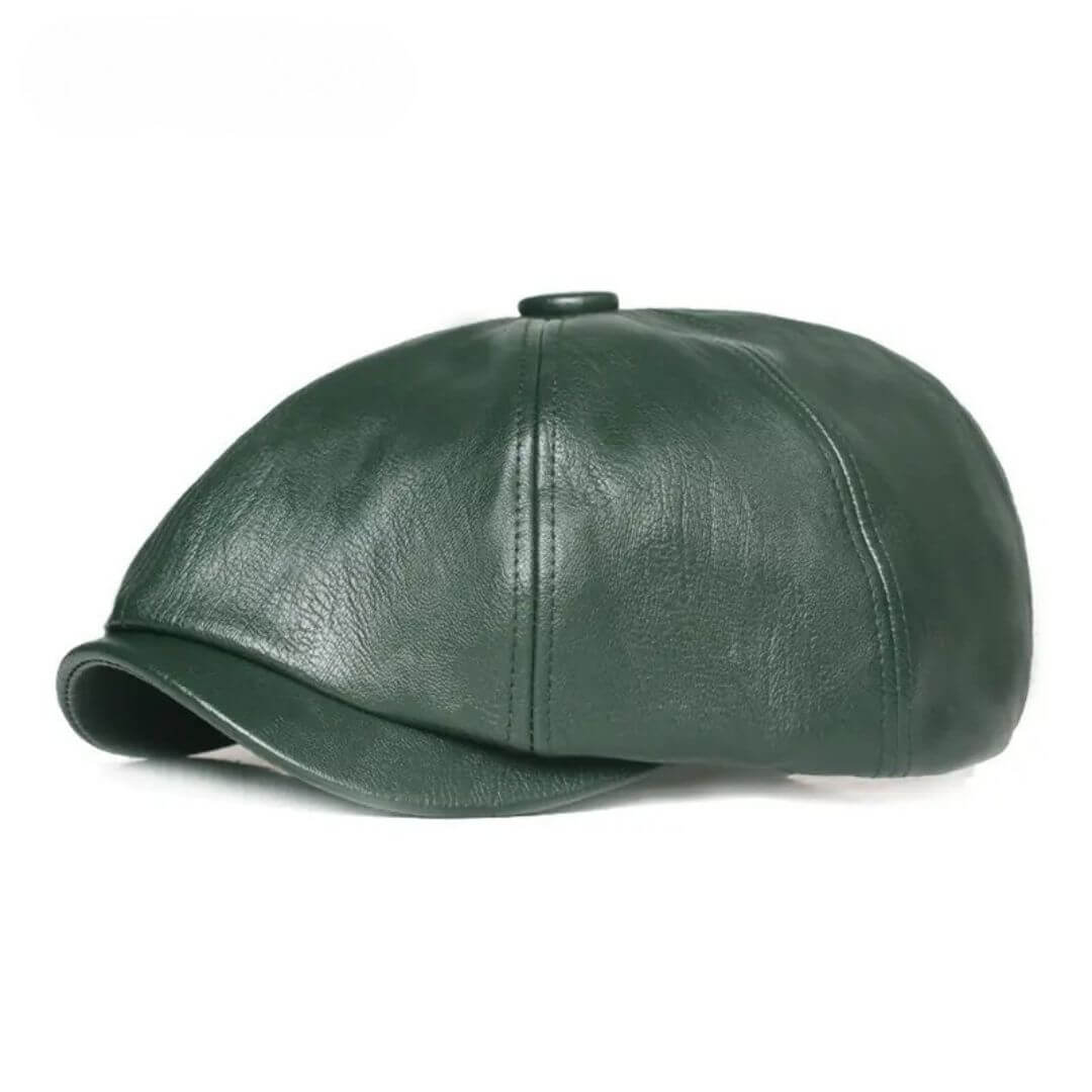 Léon – Casquette plate en cuir
