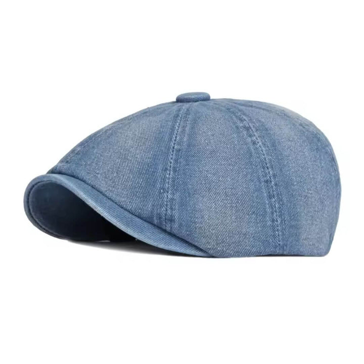 Lucien – Casquette newsboy denim