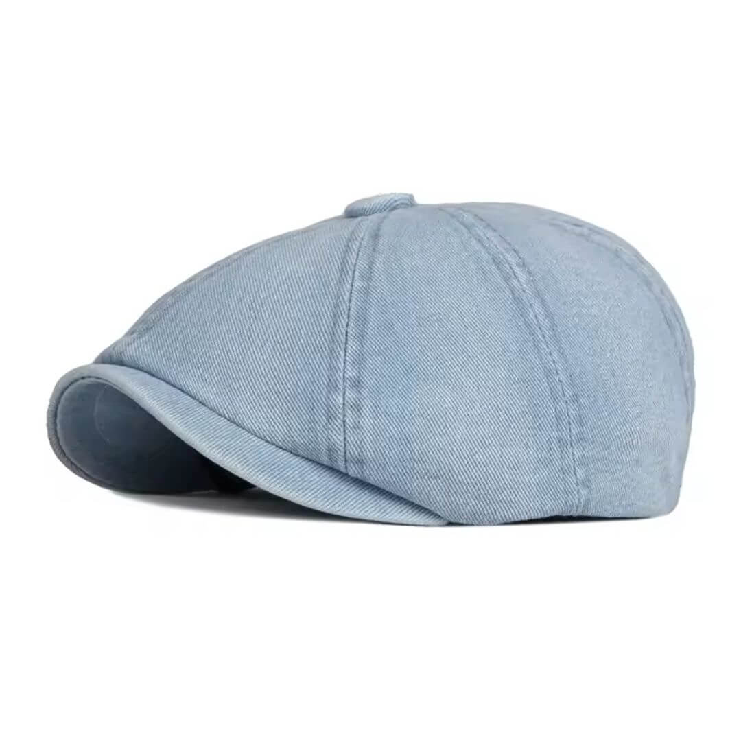 Lucien – Casquette newsboy denim
