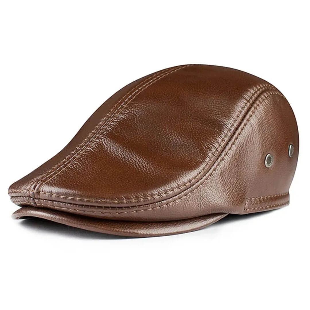 Dario – Casquette Ivy en cuir élégant