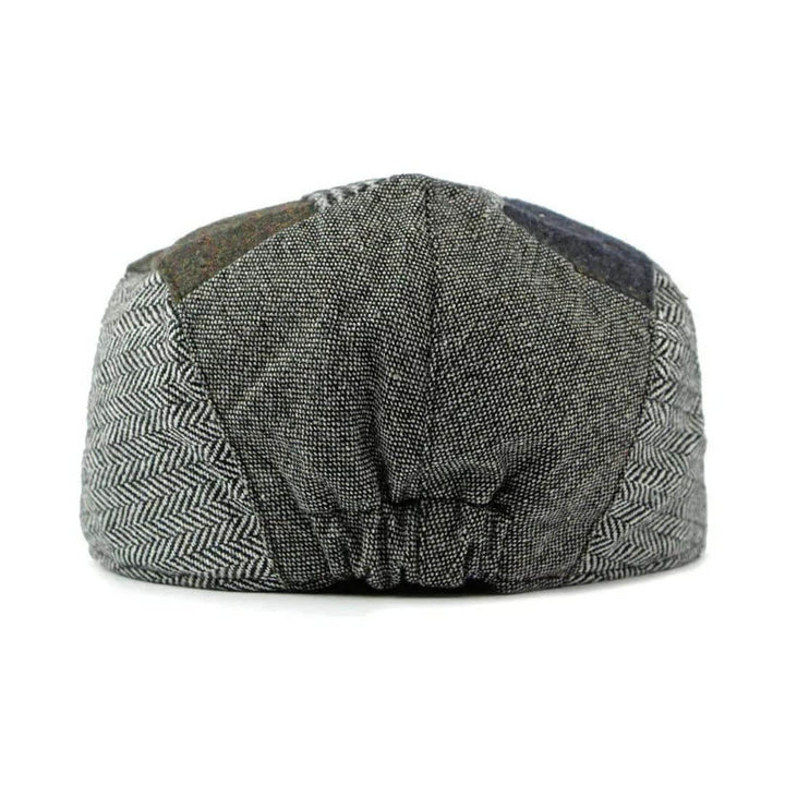 Émile – Casquette plate tweed patchwork