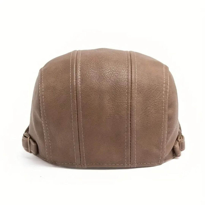 Louis – Casquette plate en cuir élégante