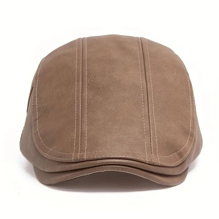 Louis – Casquette plate en cuir élégante