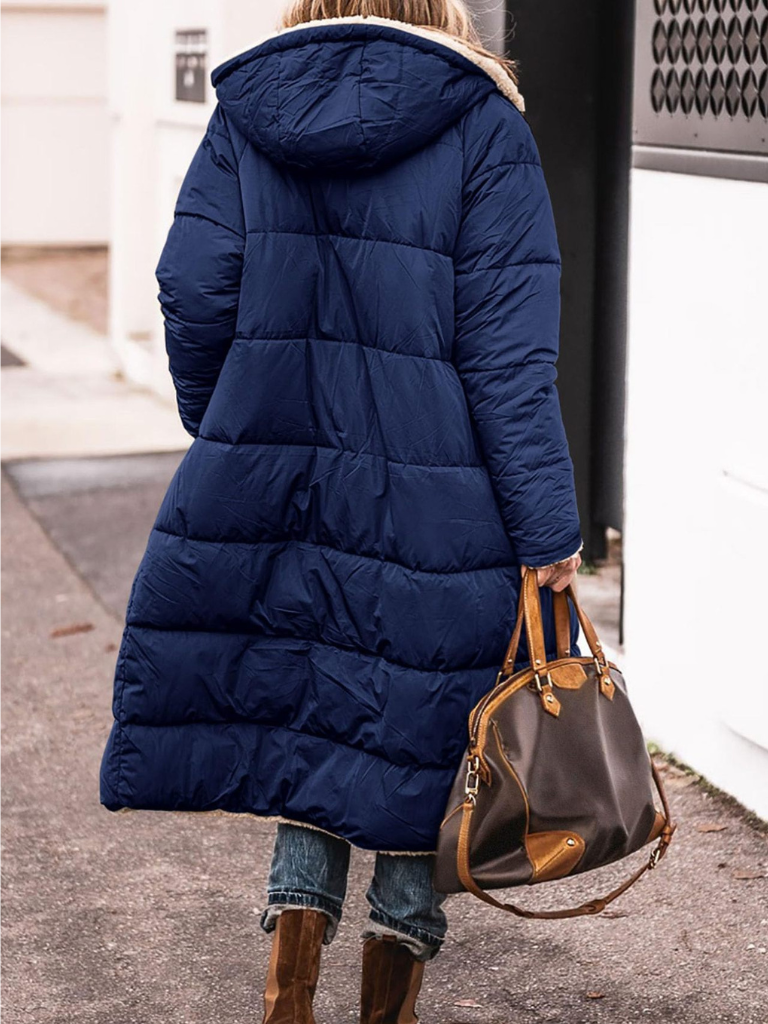 Manteau long réversible Avery