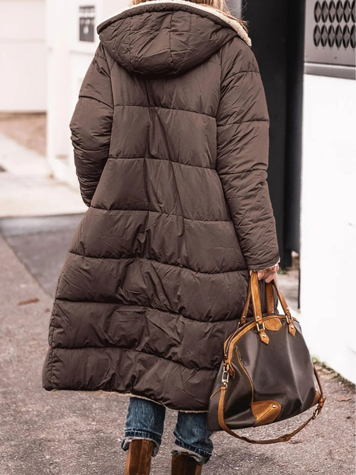 Manteau long réversible Avery