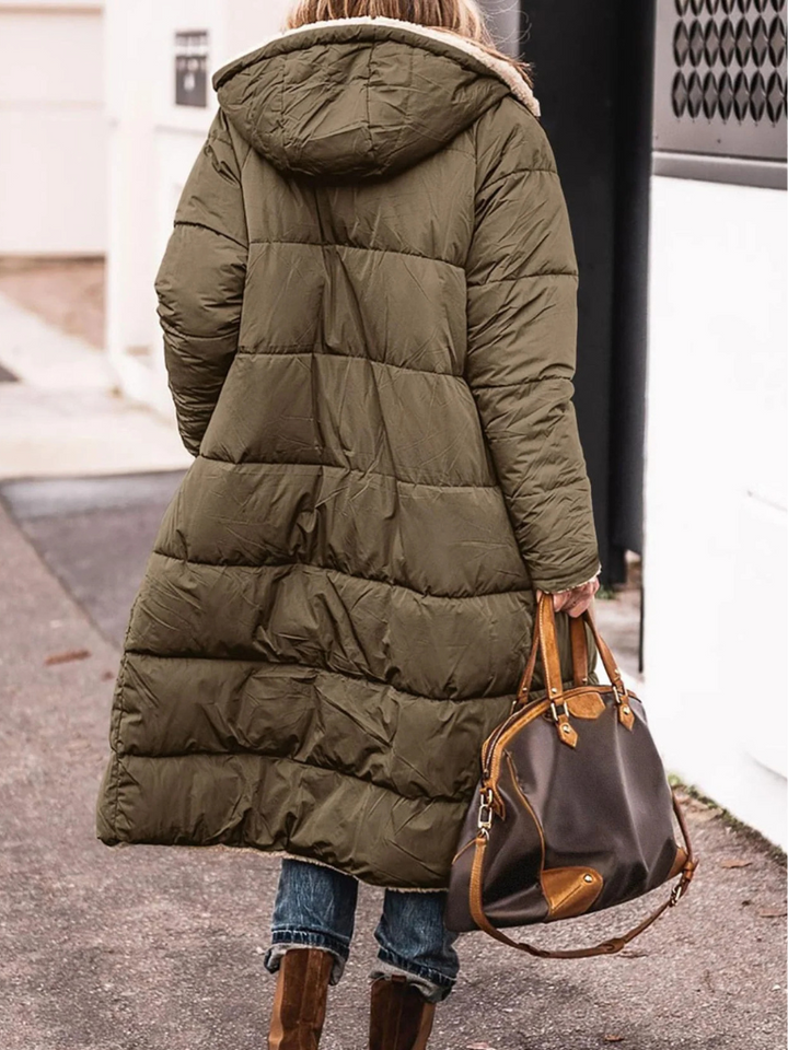 Manteau long réversible Avery