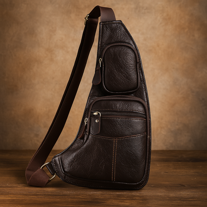 Zachary - Sac bandoulière en cuir vintage pour hommes