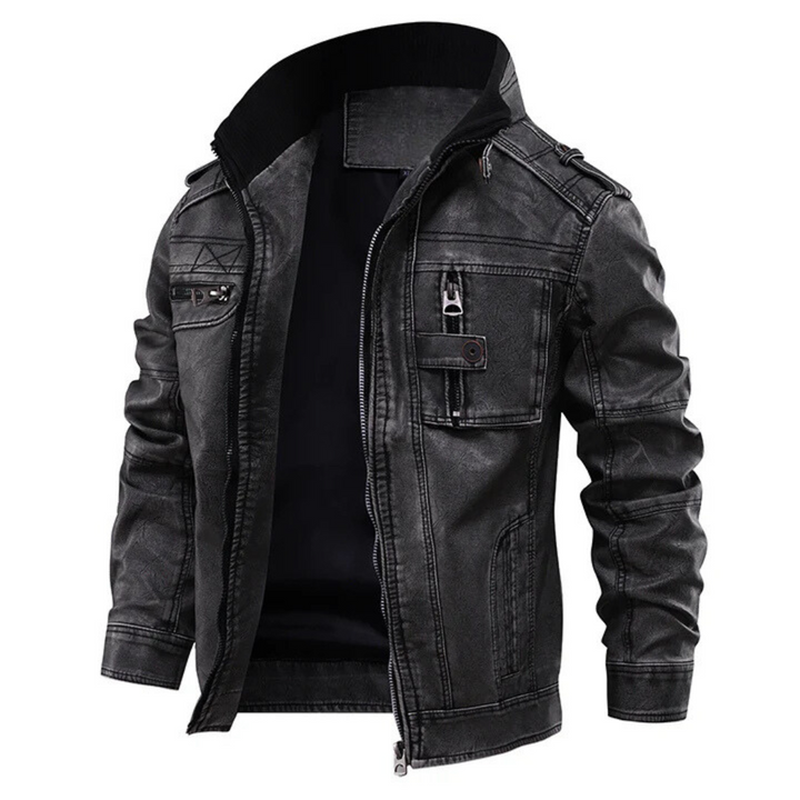 Marco – Veste cuir audacieuse
