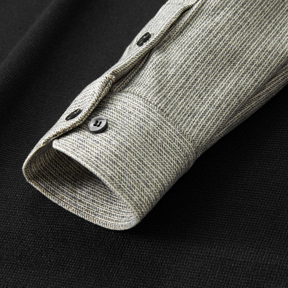 Chemise en Laine Bicolore Edgar