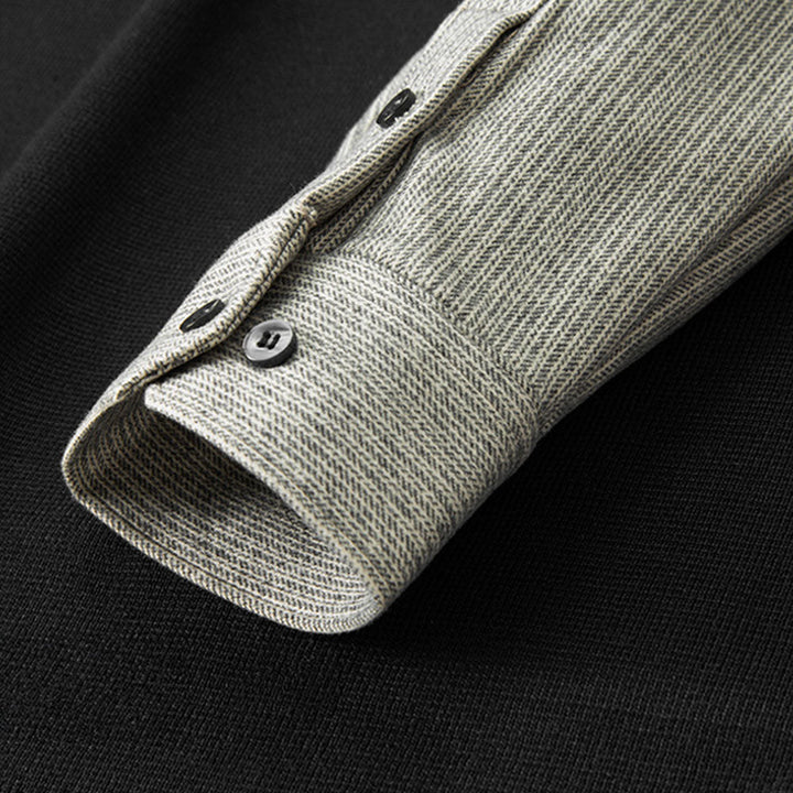 Chemise en Laine Bicolore Edgar