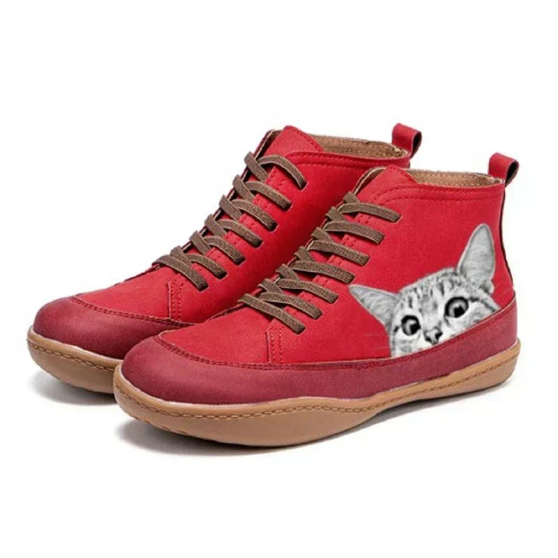 Felinite - Bottines motif chat