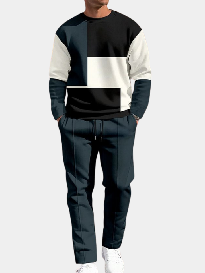 Léandre – Ensemble noir et blanc élégant