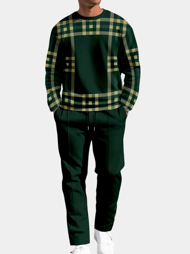 Henri – Ensemble à carreaux raffiné