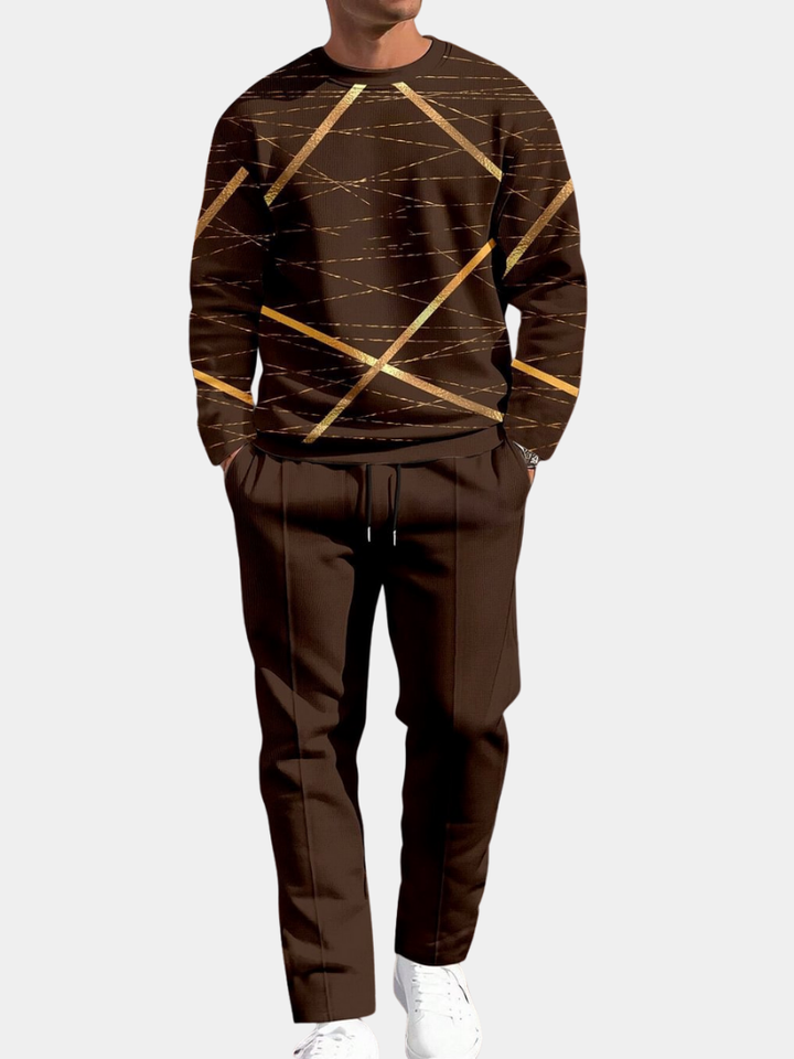 Adrien – Ensemble sport chic doré