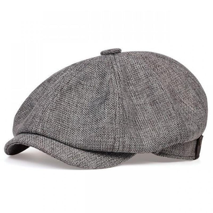 Adrien – Casquette newsboy en lin