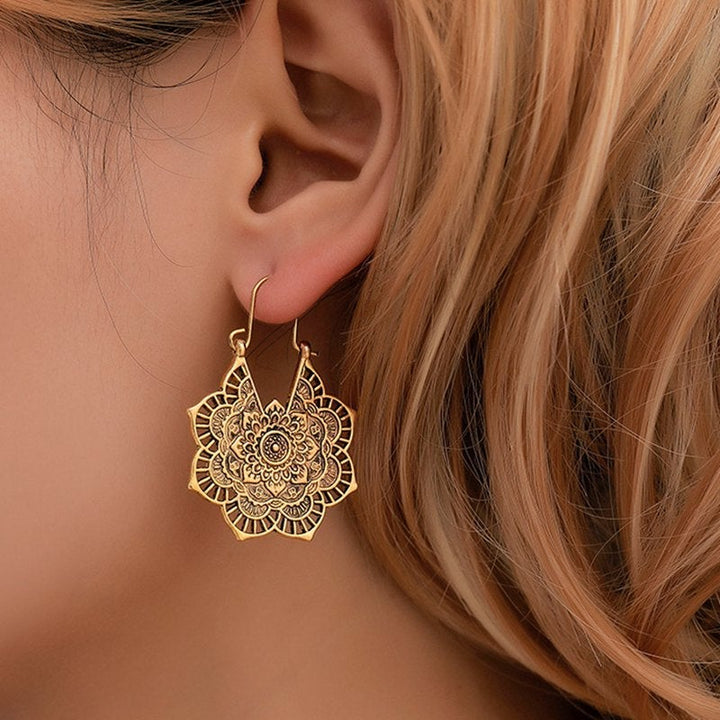 Anaya - Boucles d’oreilles lotus mandala