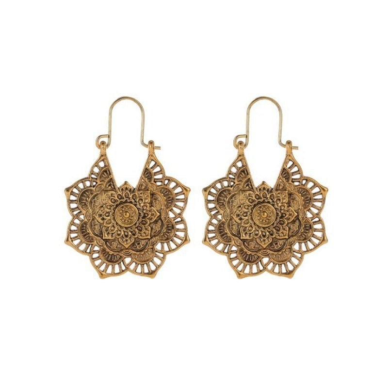 Anaya - Boucles d’oreilles lotus mandala