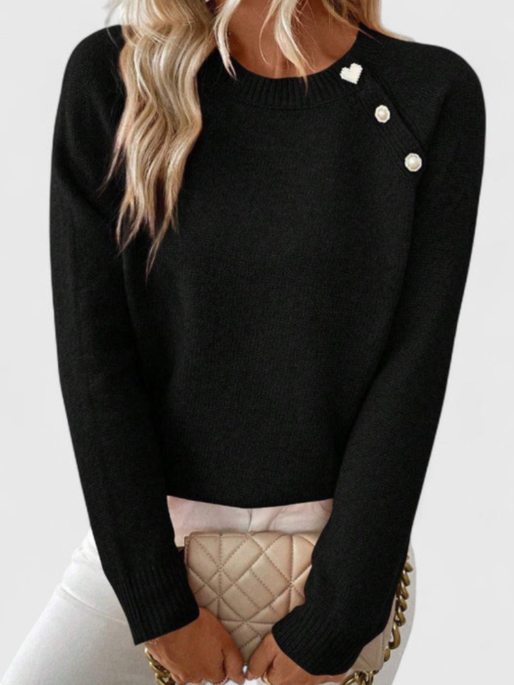 Pull Tricoté à Boutons Eunice