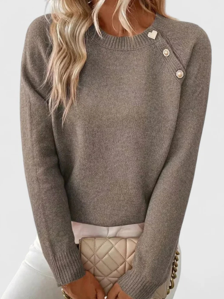 Pull Tricoté à Boutons Eunice