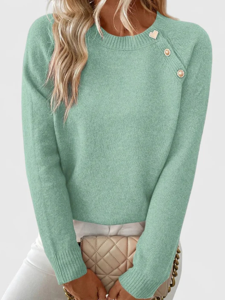 Pull Tricoté à Boutons Eunice