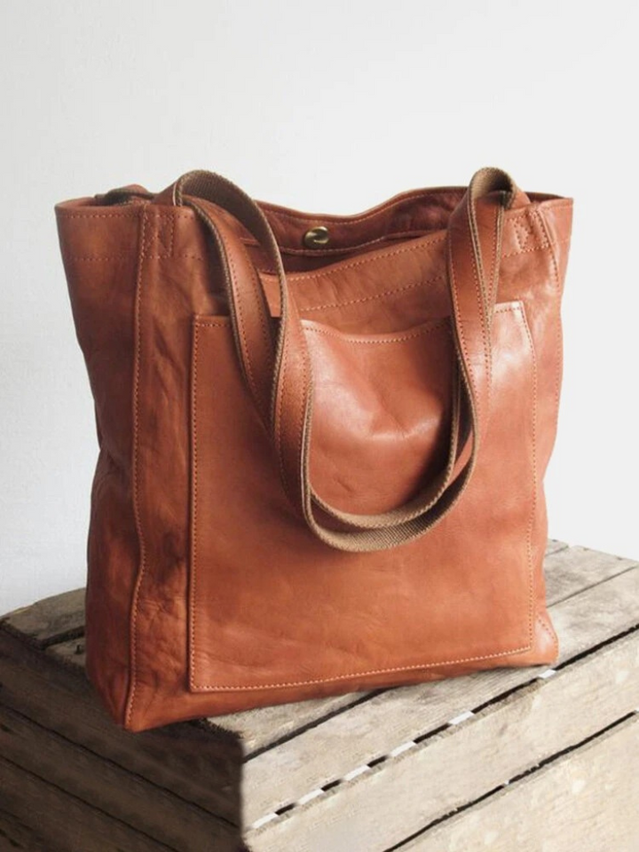 Sac en cuir ciré Sabine