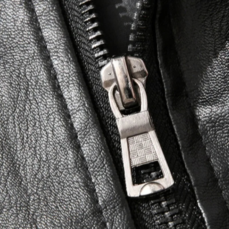 Veste en cuir verni Marzio