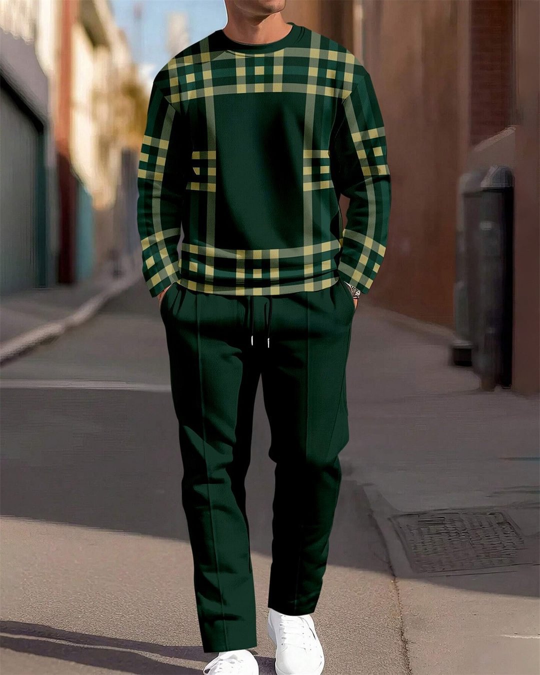 Henri – Ensemble à carreaux raffiné