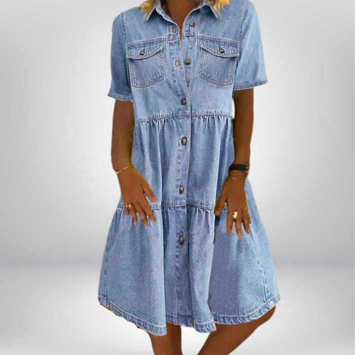 Pauline® | Robe en Jean Boho