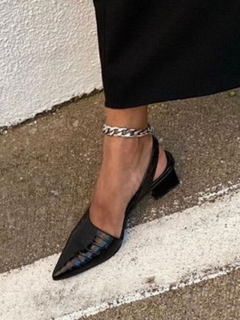 MAE TALONS SLINGBACK CROC-PRINT