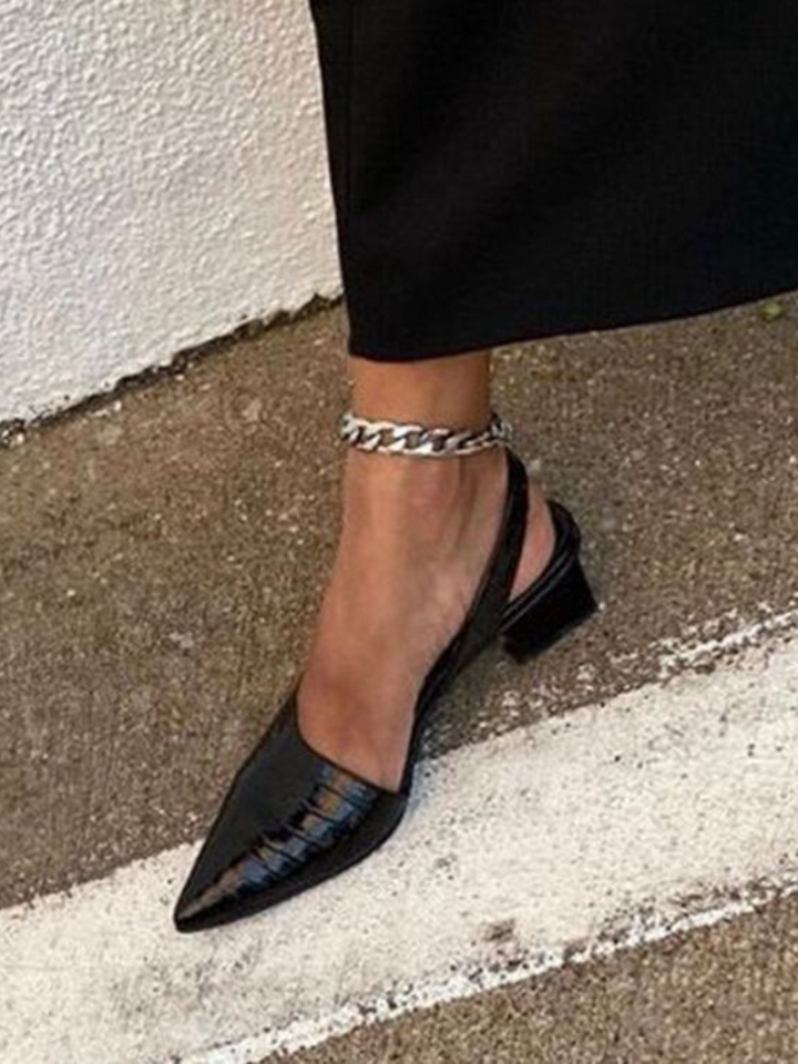 MAE TALONS SLINGBACK CROC-PRINT