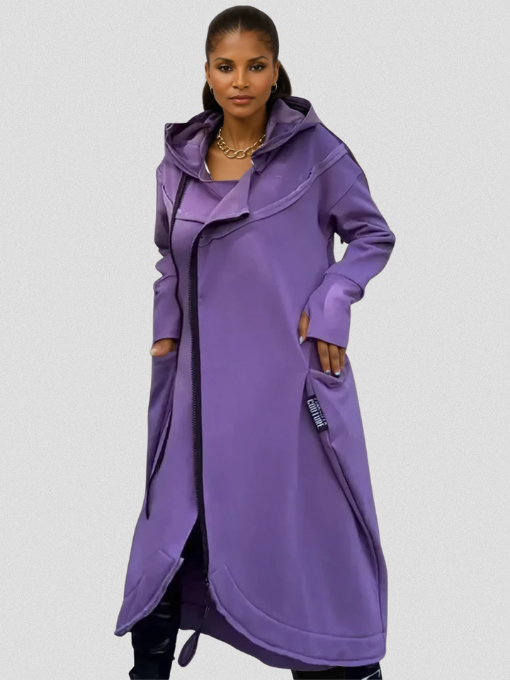 Sweat à capuche Evelisse à longue fermeture éclair