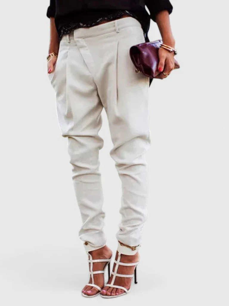 Pantalons Élégants en Élastique Style Jamaïcain