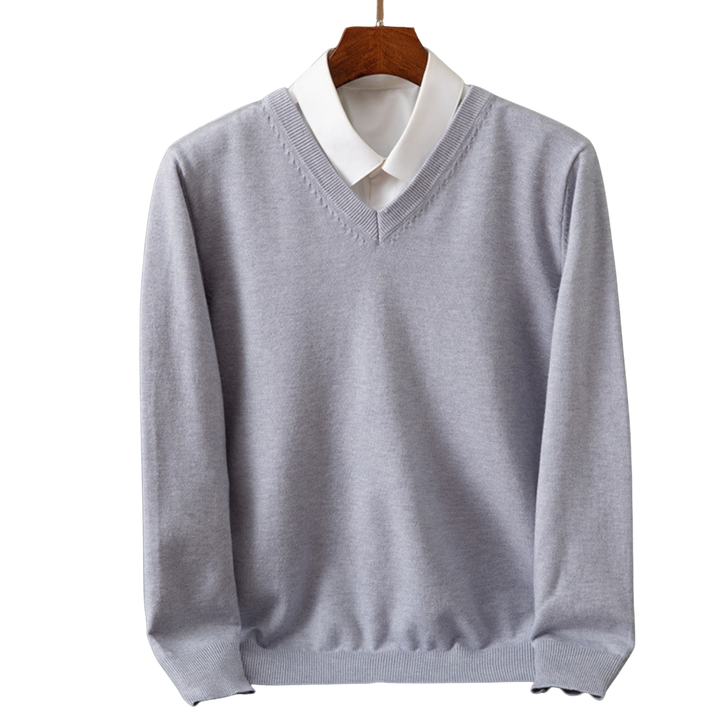 Bexford - Pull V-Neck en Pur pour Hommes