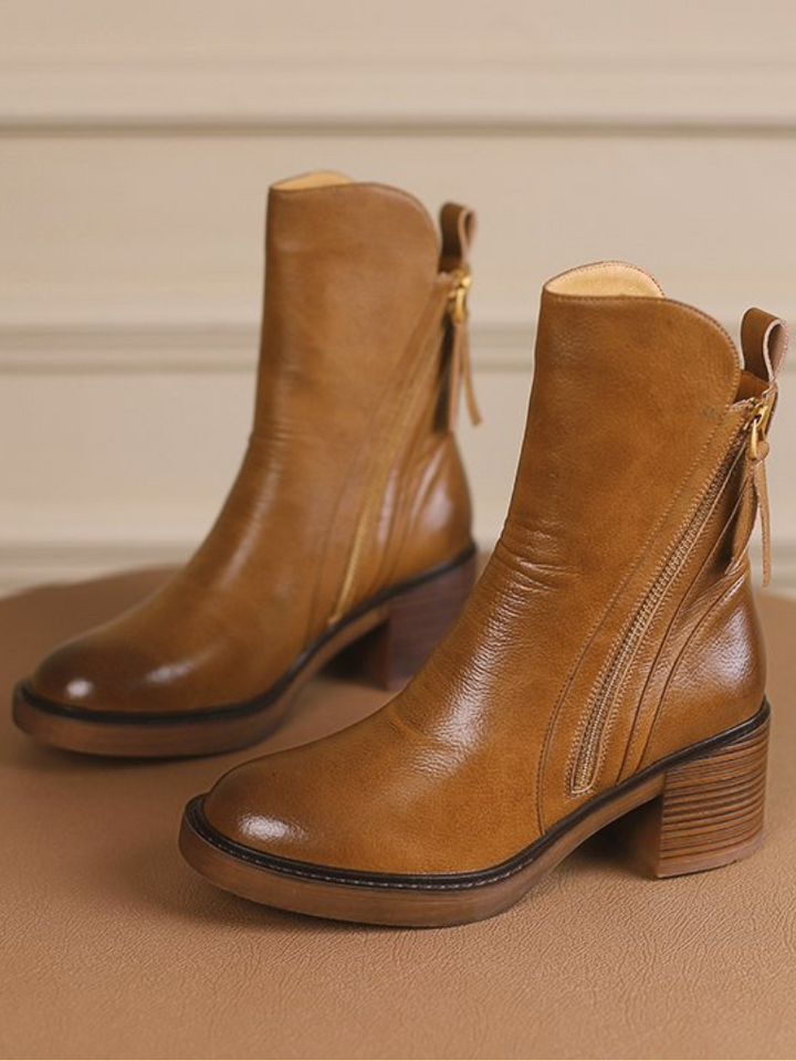 Bottines à talons blocs Barbara