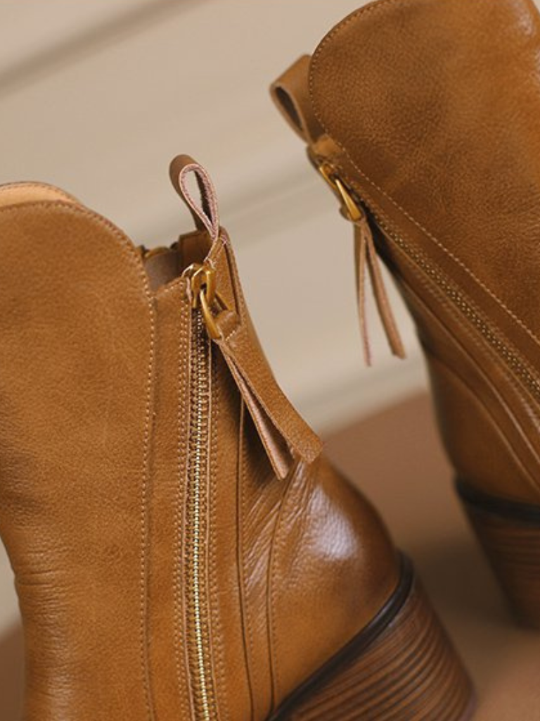 Bottines à talons blocs Barbara