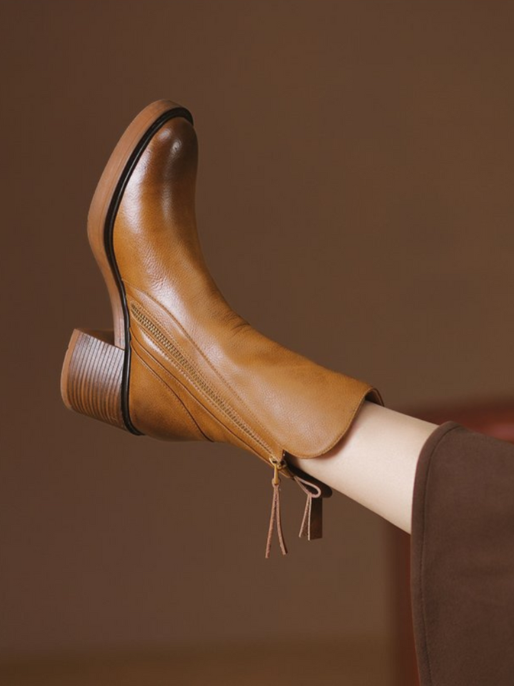 Bottines à talons blocs Barbara