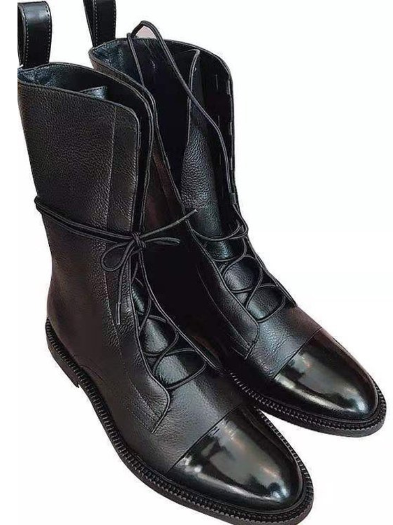 Victoria Bottines Lacées Épurées