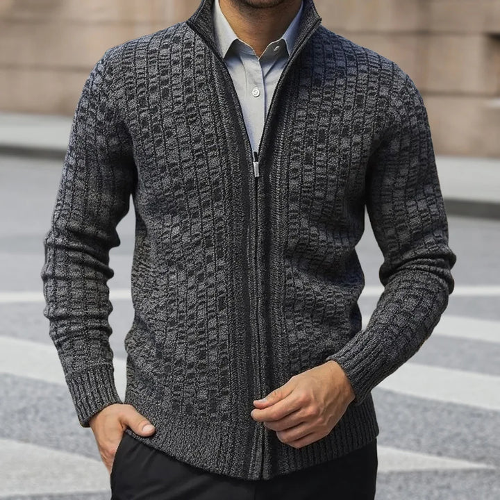 Jean - Cardigan Zippé avec Poches Élégant