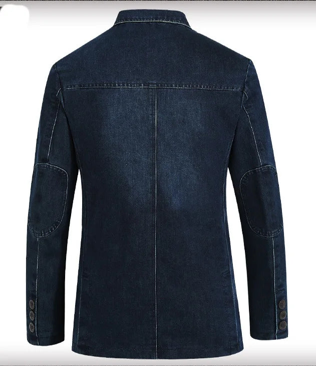 Adrien – Blazer en denim chic