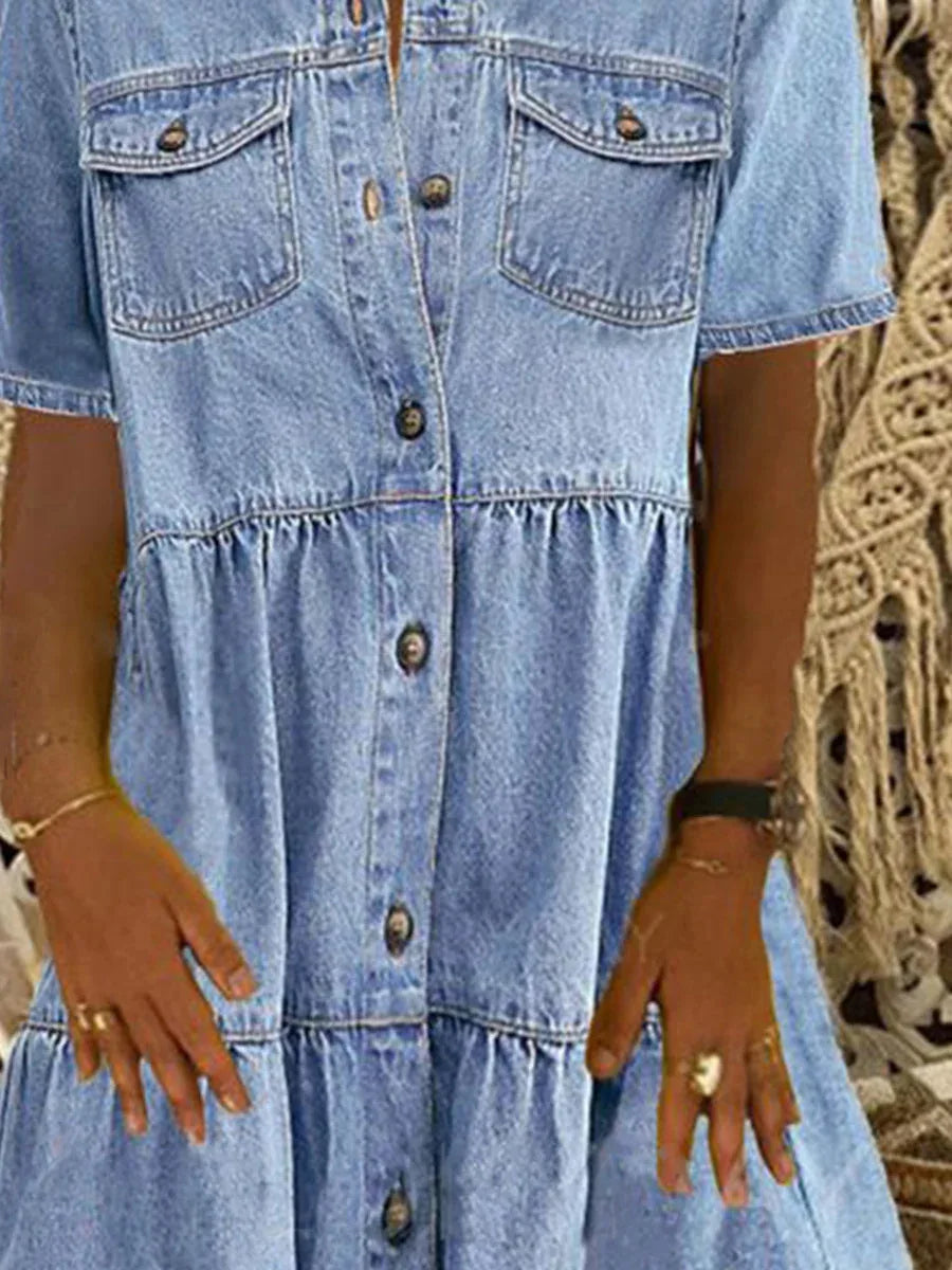 Pauline® | Robe en Jean Boho