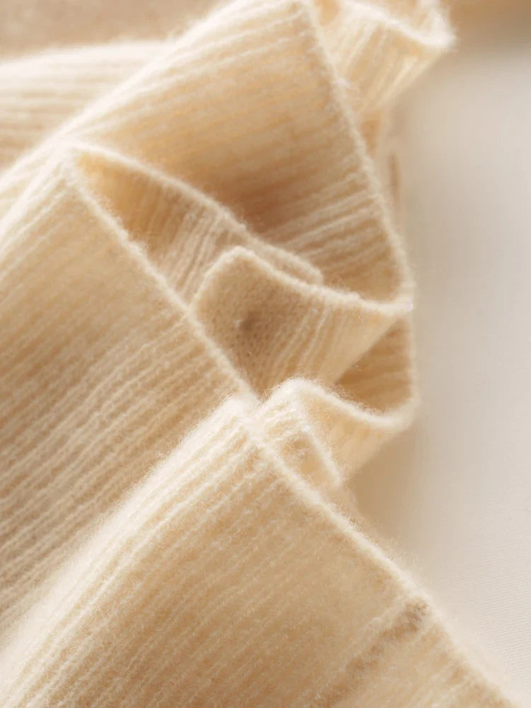 Gilet en Cachemire avec Dentelle Charlotte