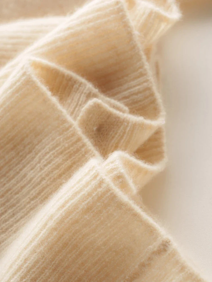 Gilet en Cachemire avec Dentelle Charlotte