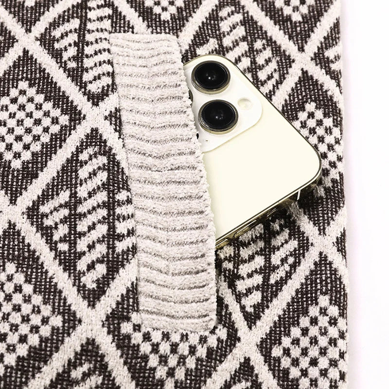 Louis - Cardigan en Velours Épais Zippé