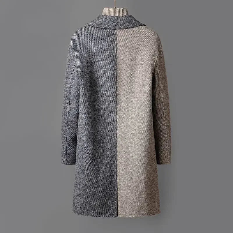 Manteau en Laine Bi-Color Barclay
