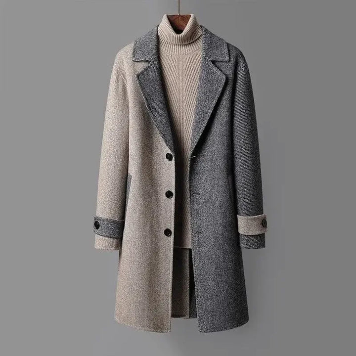 Manteau en Laine Bi-Color Barclay