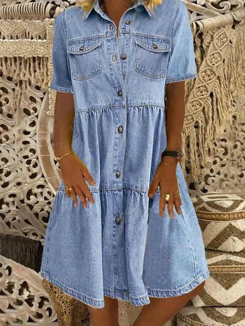 Pauline® | Robe en Jean Boho
