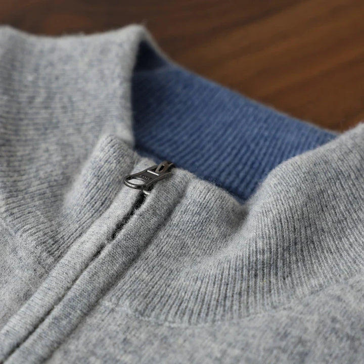 Veste zippée Ellington 100% Cachemire